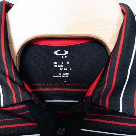 Oakley Polo Mens XL Red &‎ Black - Picture 8 of 8